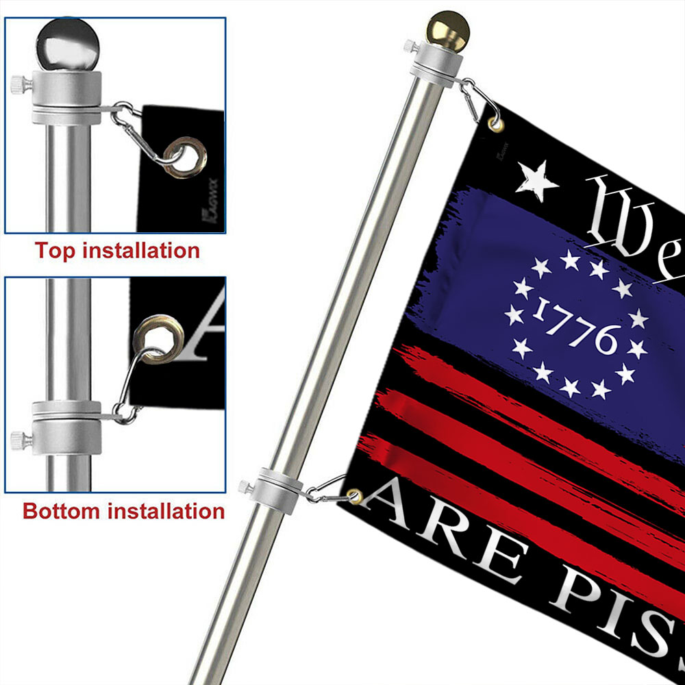 We The People Are Pissed Off Betsy Ross 1776 Grommet Flag TQN369GF