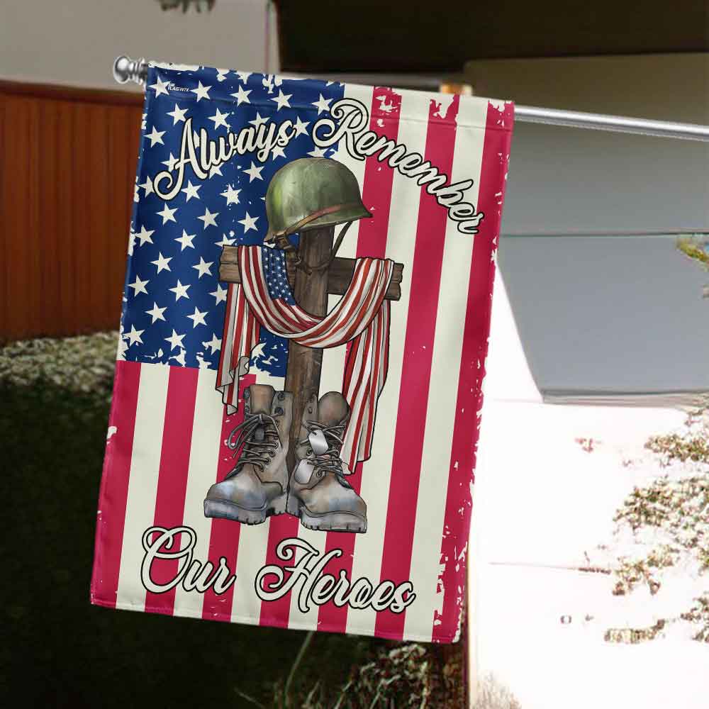4th of july Independence Day Always Remember Our Heroes Veteran Flag MLN5862DNV