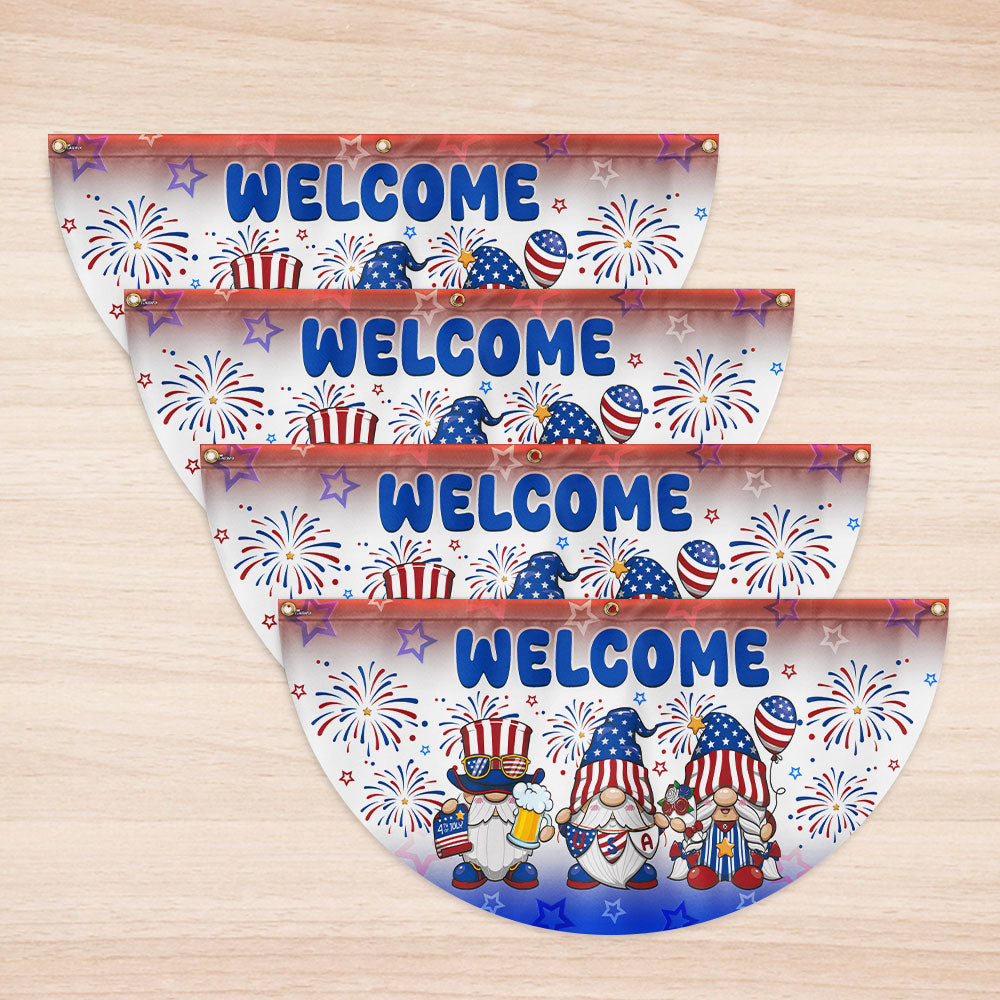 Flagwix American Flag - 4th of july Decoration American Independence Day Non-Pleated Fan Flag LHB158LPN
