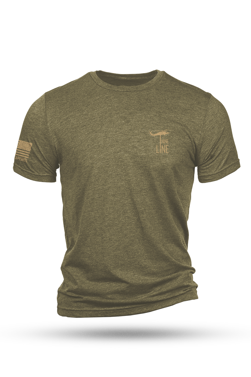 Tan Dropline Logo - T-Shirt