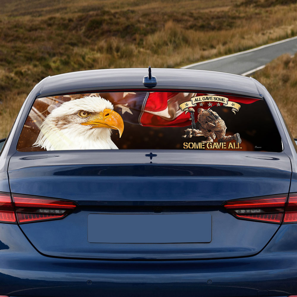All Gave Some Some Gave All Eagle Veteran Rear Window Decal LHA1768CD