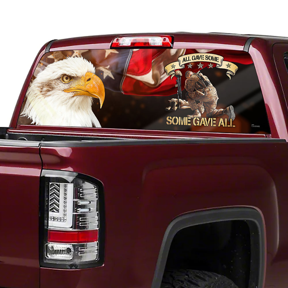 All Gave Some Some Gave All Eagle Veteran Rear Window Decal LHA1768CD
