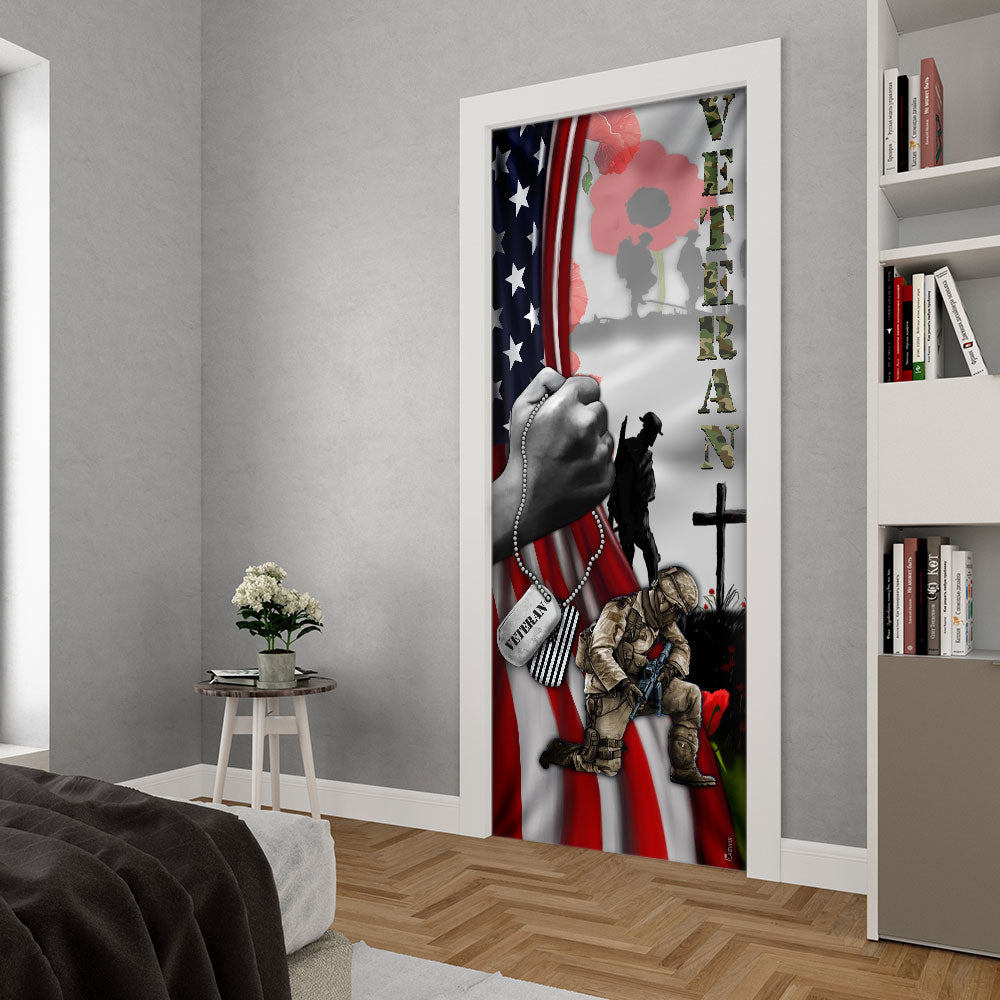 Veteran Lest We Forget Door Cover