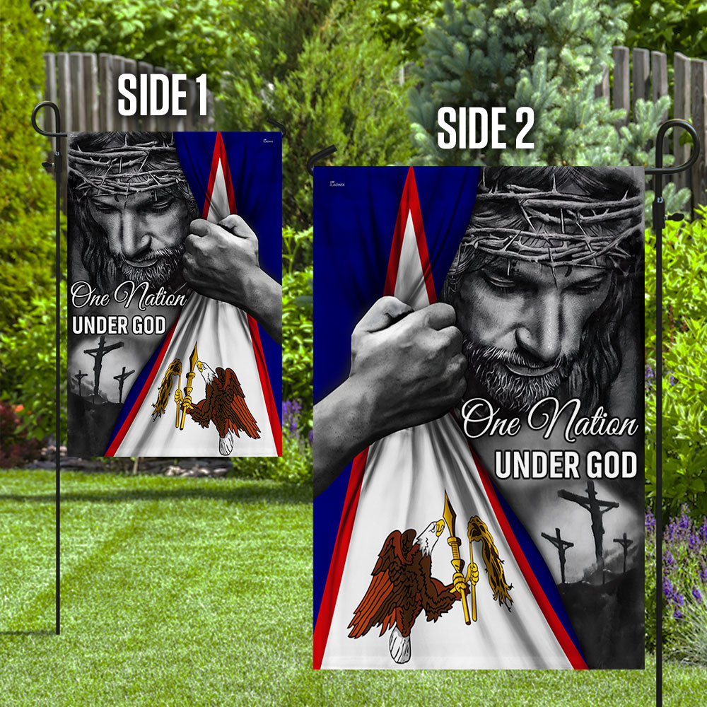 American Samoa Flag Jesus One Nation Under God American Samoa Flag TRL1253Fv3