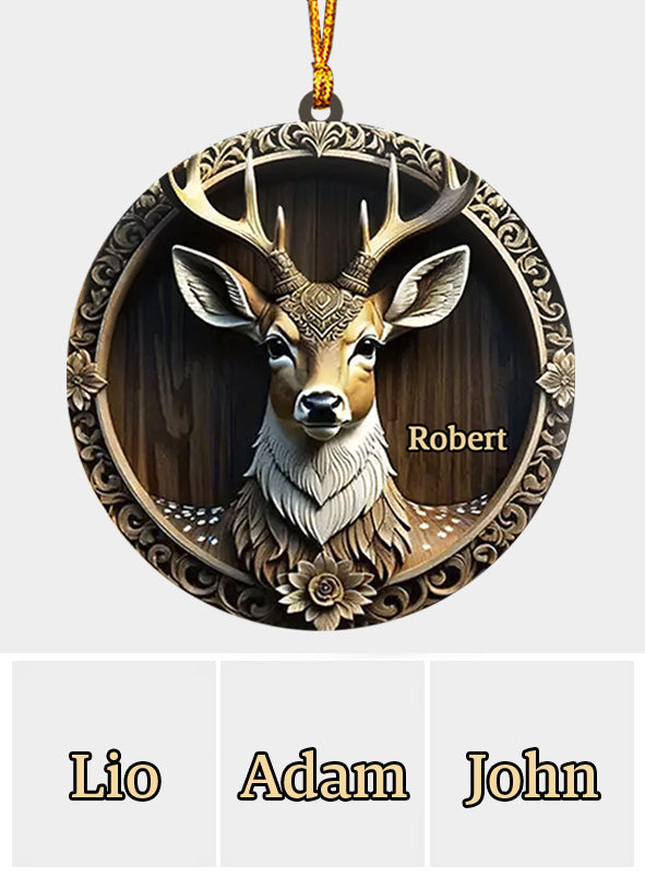 Deer Hunter - Personalized Hunting Ornament