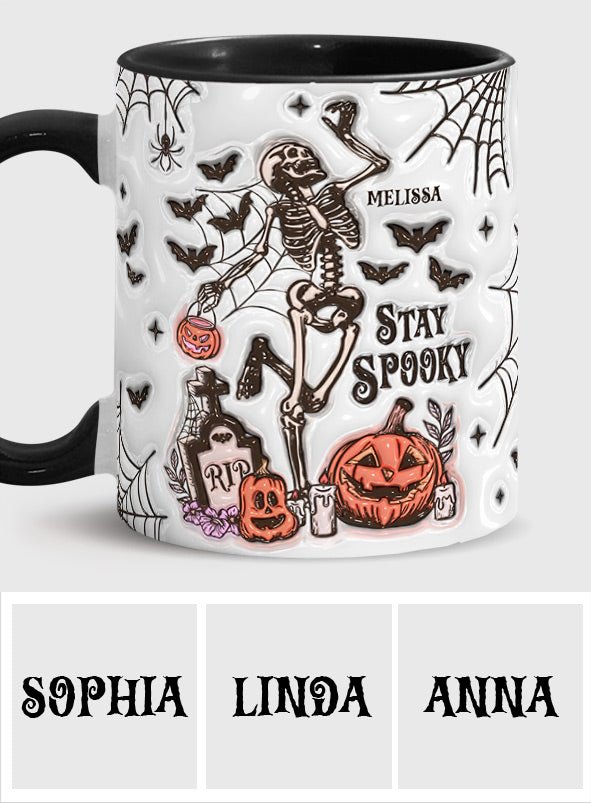 Stay Spooky - Personalized Skull Accent Mug