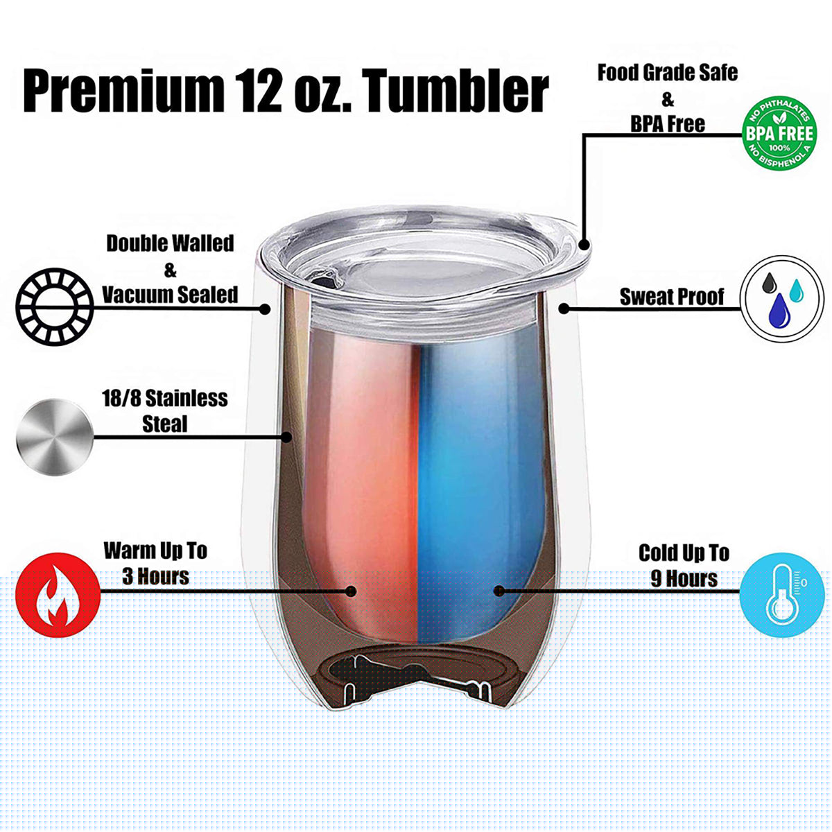Fuck Around And Find Out - Personalized Skull Wine Tumbler