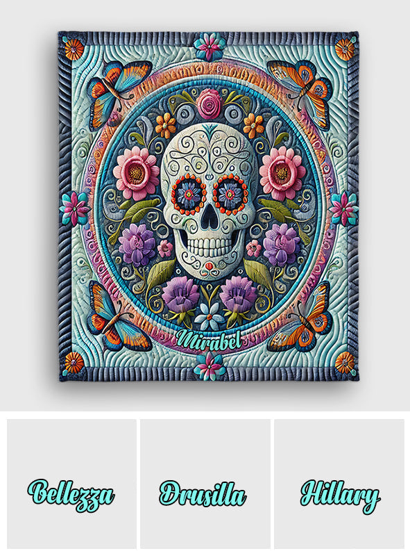 Beautiful Skull - Personalized Skull Quilt
