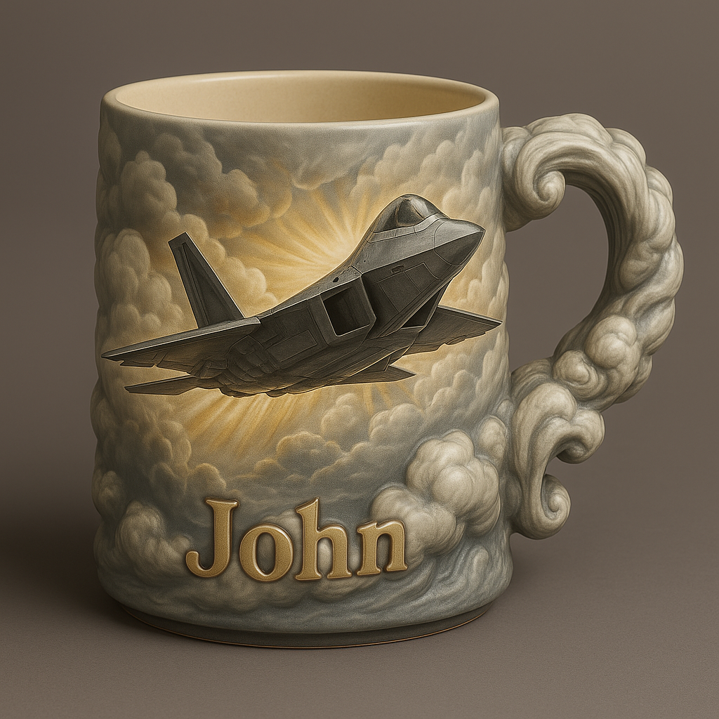 Custom US AIR FORCE Themed Mug | Breaking Through the Dawn