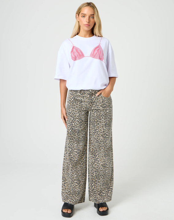 No Bra? Just Kidding Tee โ Personalized Bra Illusion Print T-Shirt