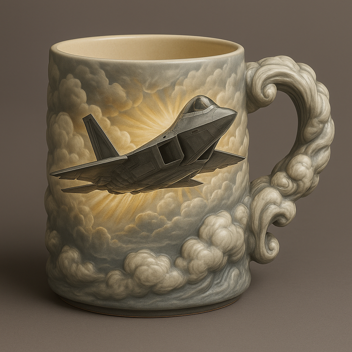 Custom US AIR FORCE Themed Mug | Breaking Through the Dawn