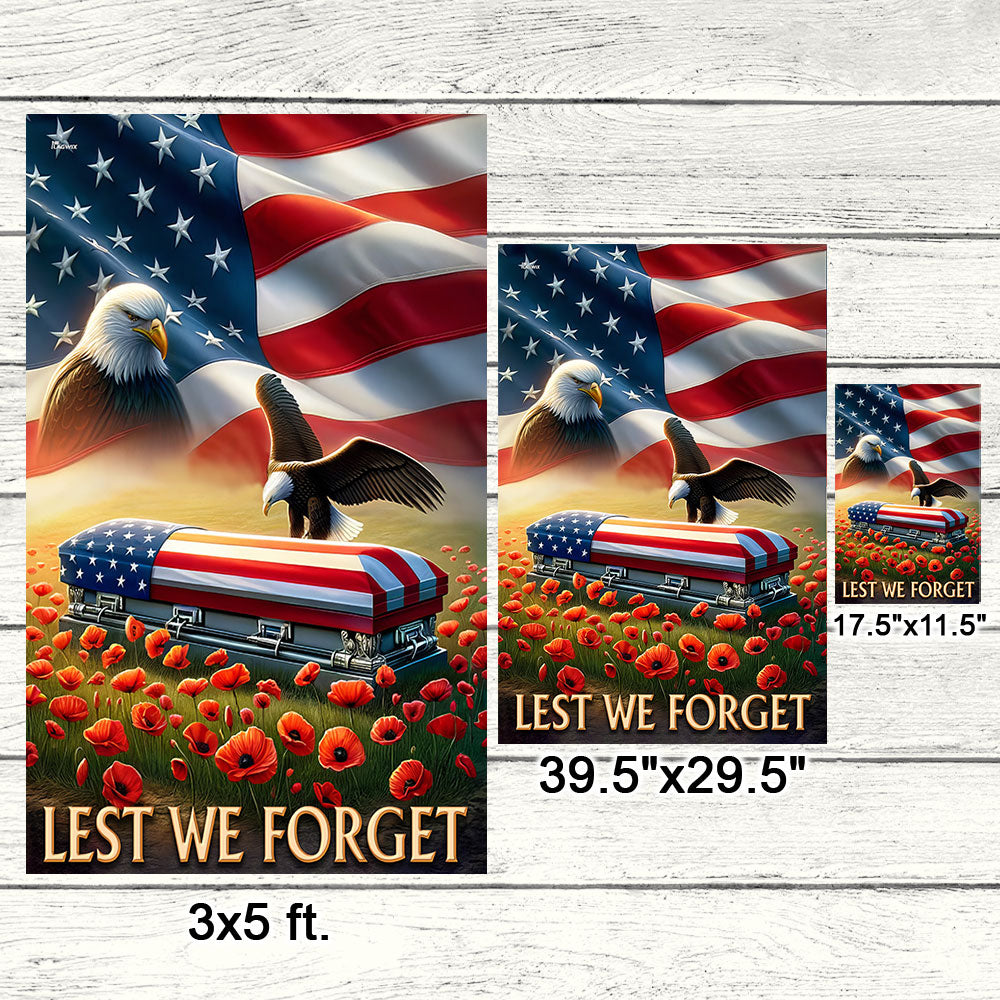 Lest We Forget Memorial Day American Flag TPT1590F