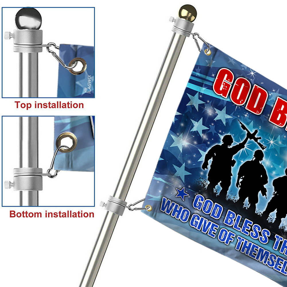 Veteran Grommet Flag God Bless America MLH1936GF