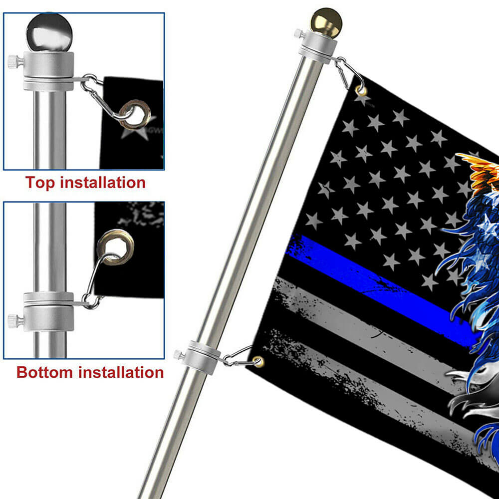 Back the Blue Flag – Thin Blue Line American Eagle Flag THB3440GF