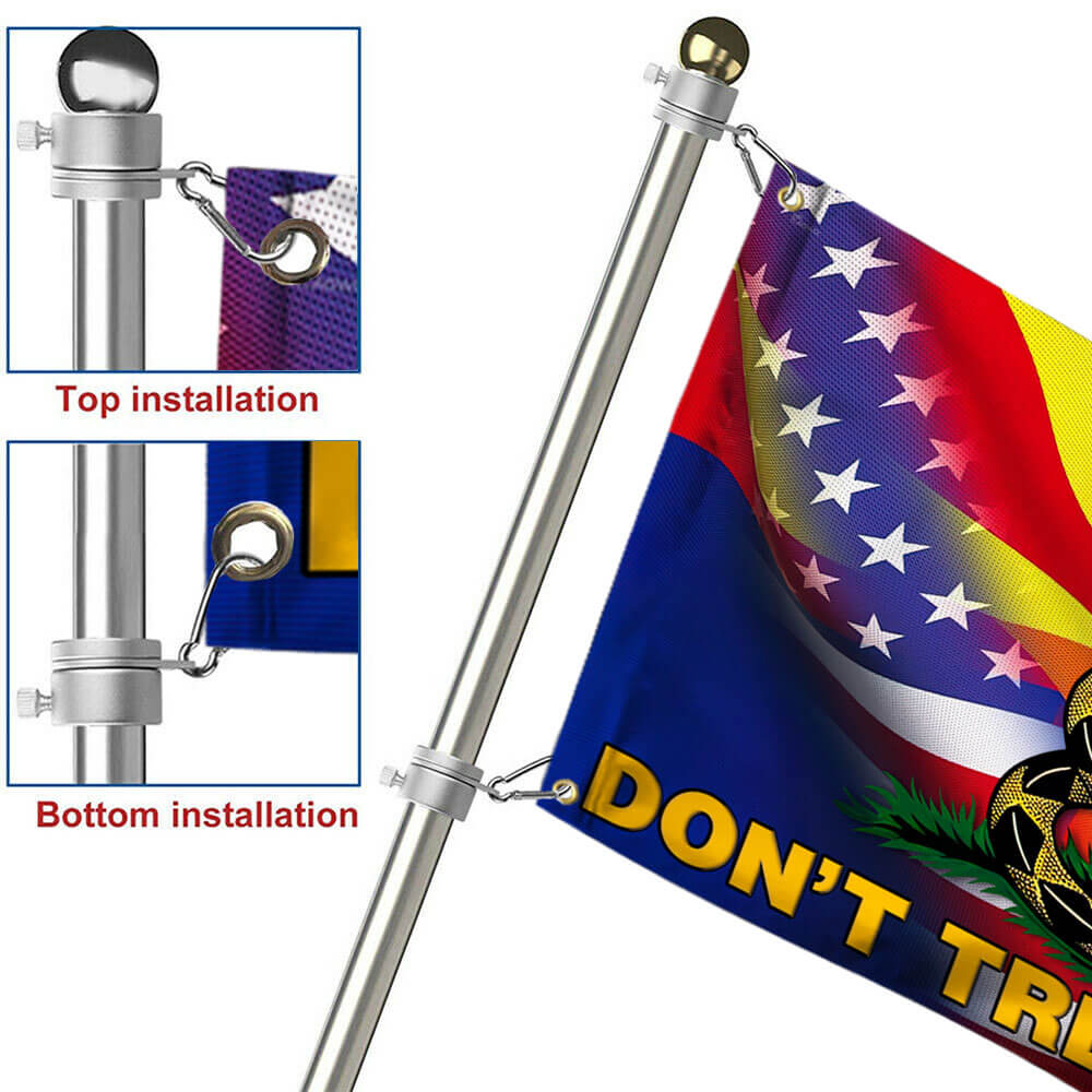 Arizona Don't Tread On Me Gadsden American Grommet Flag MLN2791GF