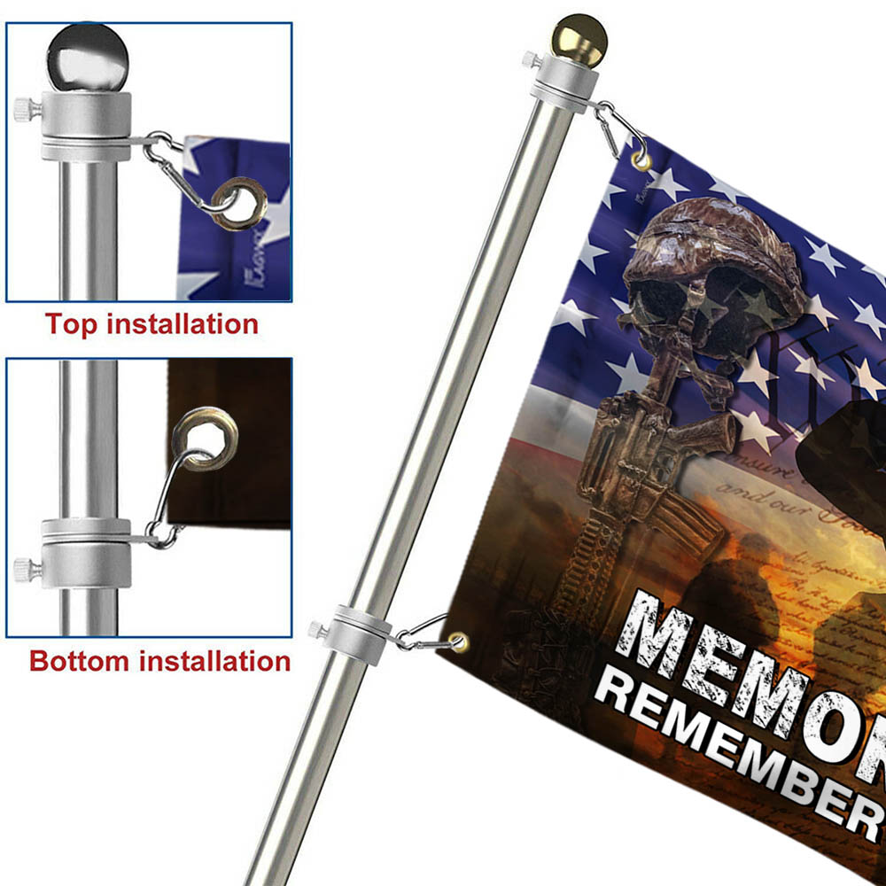 US Veteran American Memorial Day Grommet Flag TPT751GF