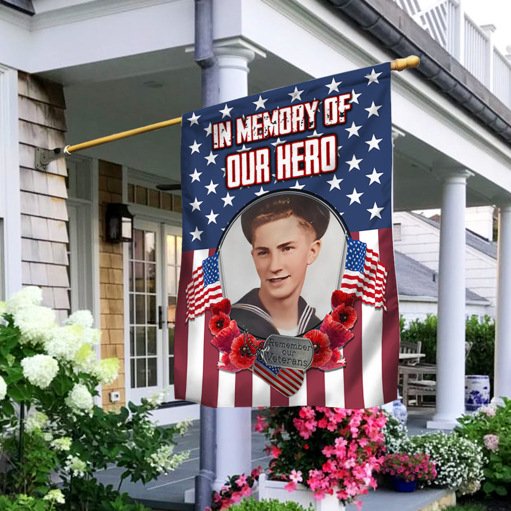 In Memory Of Veterans Flag BNT392FCTv