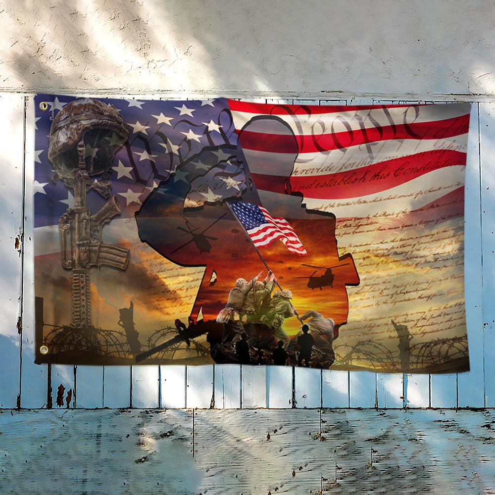All Gave Some, Some Gave All Veteran American Flag TPT187GF