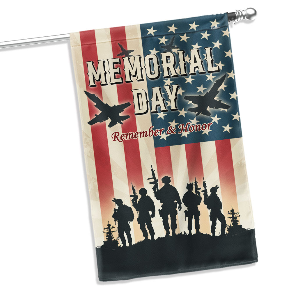 Memorial Day Remember And Honor Flag Veteran Flag PHB09LPN