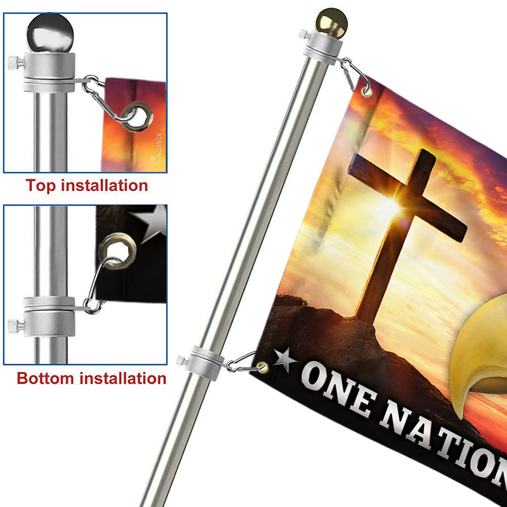 One Nation Under God Grommet Flag TQN234GF