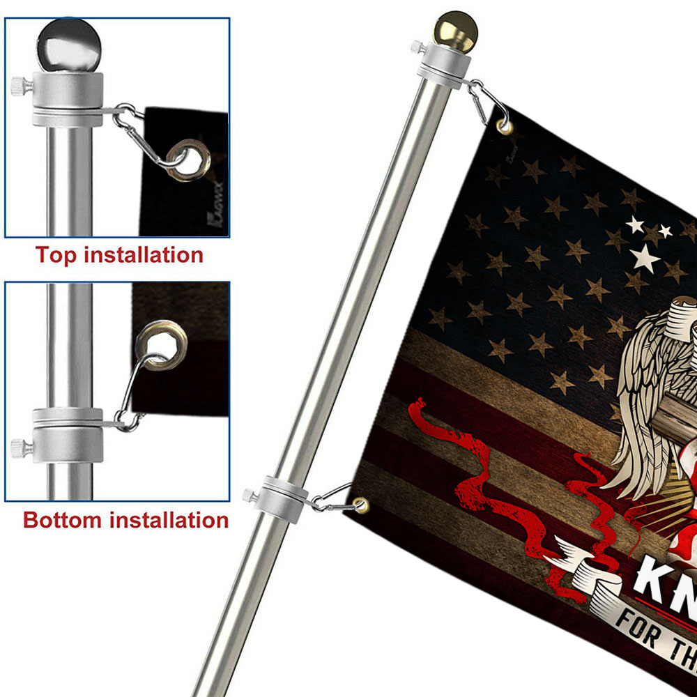 Veteran. Stand for The Flag Kneel for The Cross Grommet Flag MLN300GF