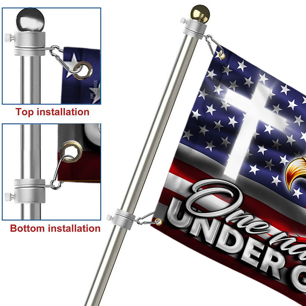 One Nation Under God Eagle Grommet Flag TQN2699GF