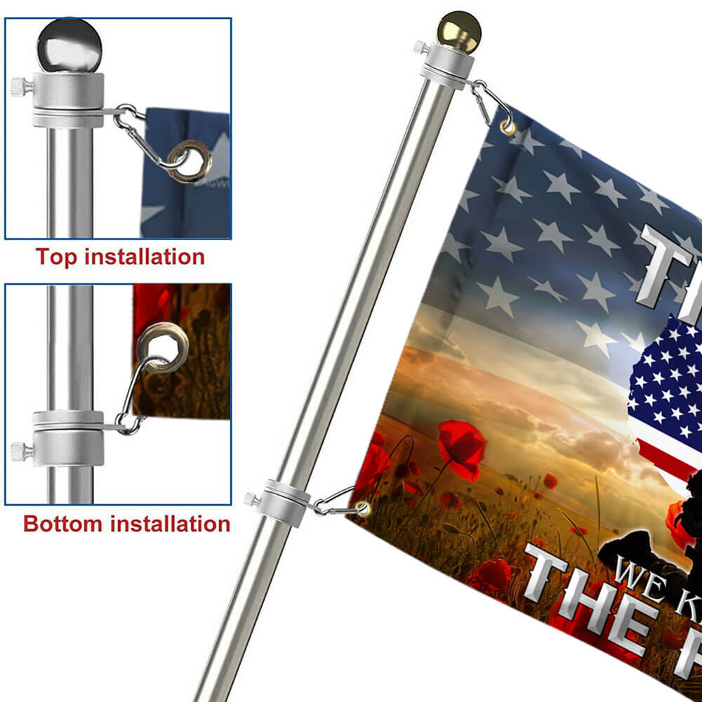 Remembrance Day Flag We Kneel For The Fallen American Flag THB3421GF