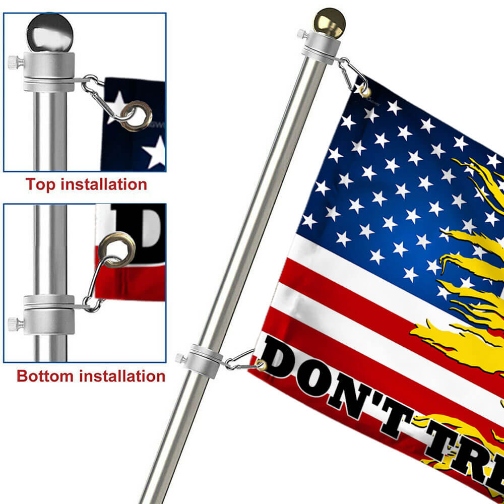 Patriotic Gadsden We The People Don't Tread On Me Grommet Flag MLN3197GF