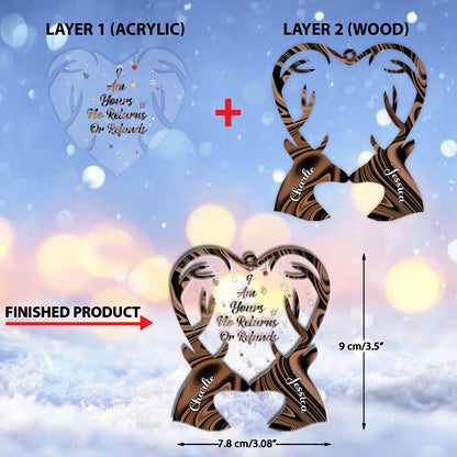 I'm Yours - Personalized Christmas Hunting Layers Mix Ornament
