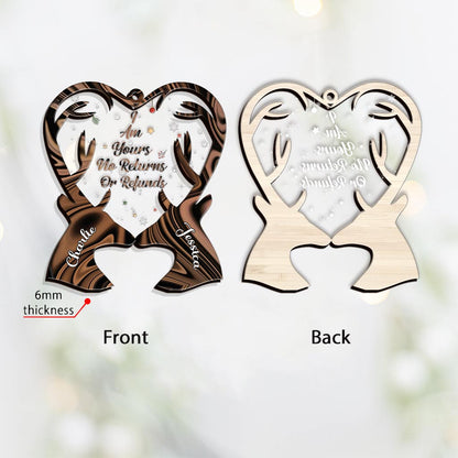 I'm Yours - Personalized Christmas Hunting Layers Mix Ornament