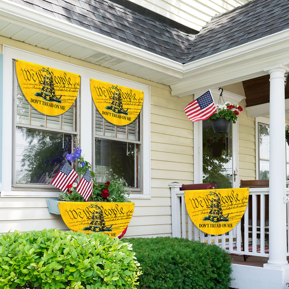 Gadsden Don’t Tread On Me We The People Non-Pleated Fan Flag MLN2636FL