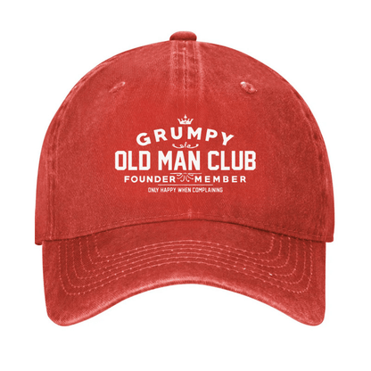 Grumpy Old Man Club Cap (Free Customization)