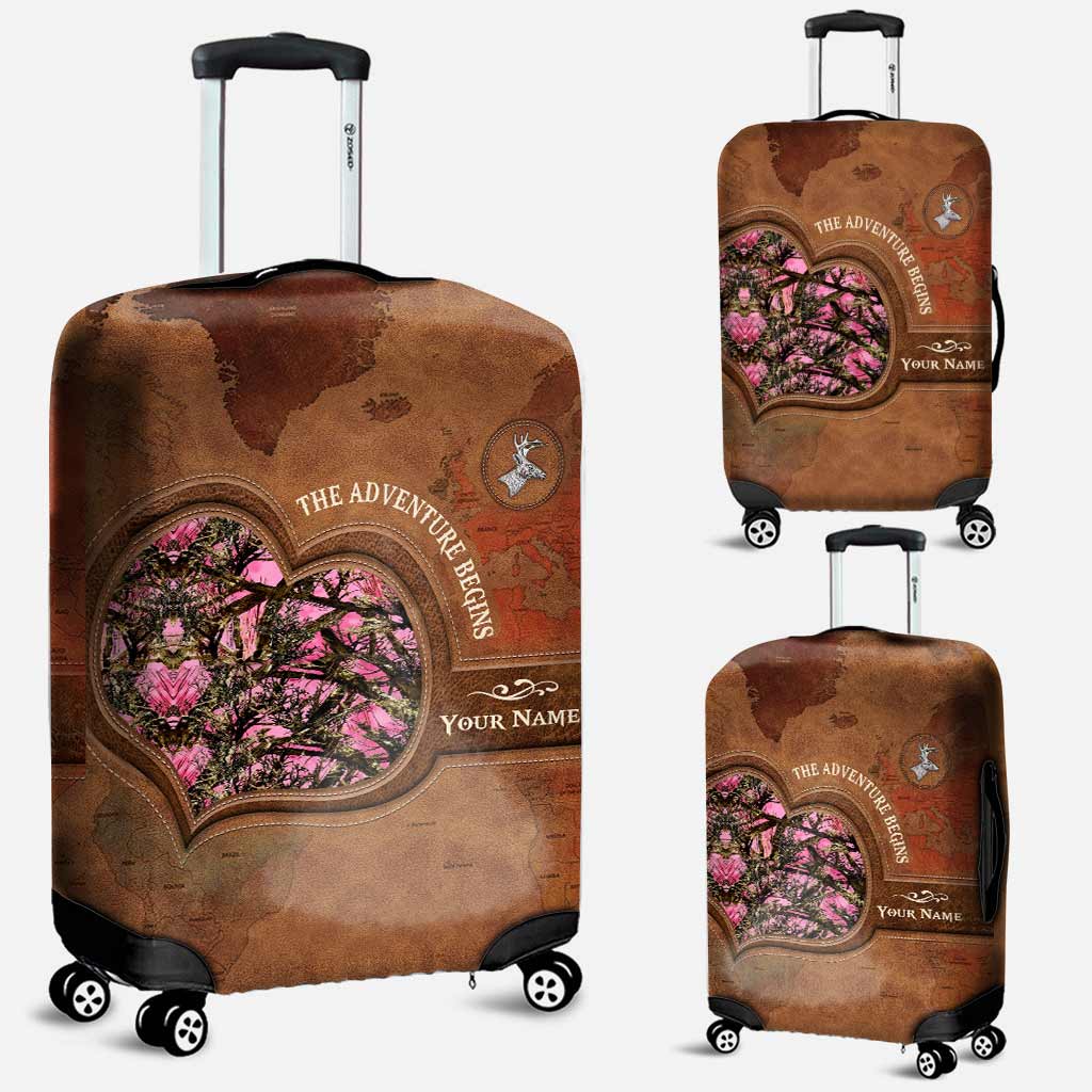 The Adventure Begins - Personalized Hunting Luggage Cover