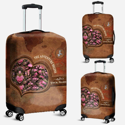 The Adventure Begins - Personalized Hunting Luggage Cover