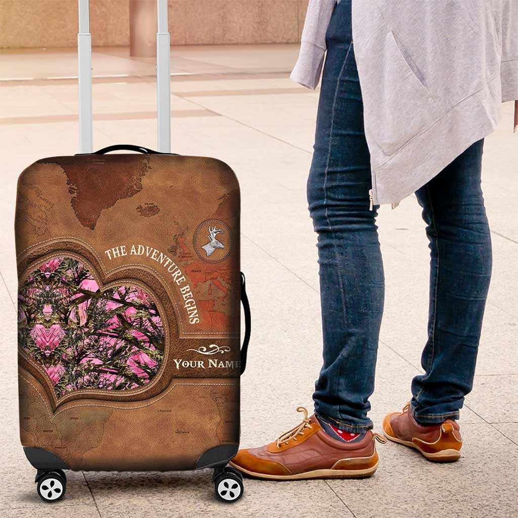The Adventure Begins - Personalized Hunting Luggage Cover