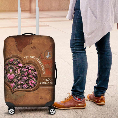 The Adventure Begins - Personalized Hunting Luggage Cover
