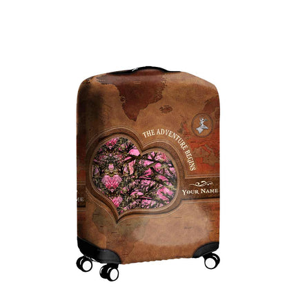 The Adventure Begins - Personalized Hunting Luggage Cover