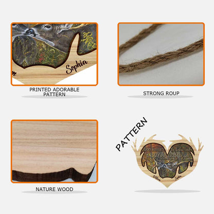 God Blessed The Broken Road - Personalized Christmas Hunting Wood Sign