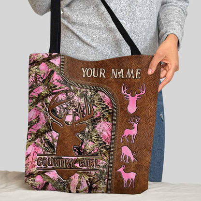 Country Girl - Hunting Personalized Tote Bag