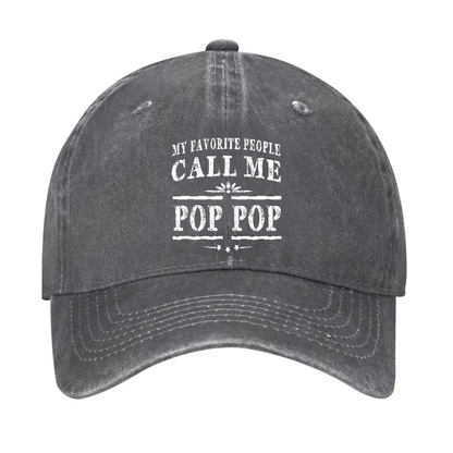 Pop Pop Gifts Grandpa Fathers Day Cap (Free Customization)
