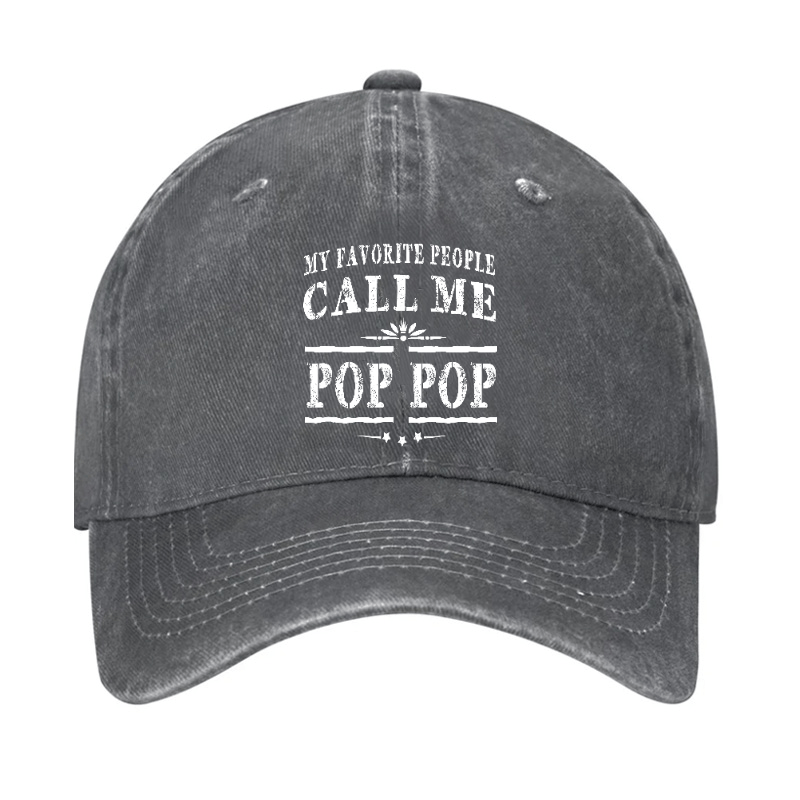 Pop Pop Gifts Grandpa Fathers Day Cap Father's Day (Free Customization)