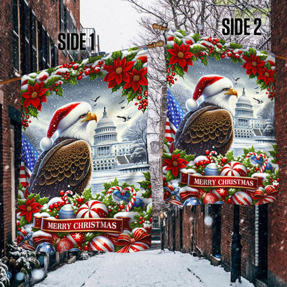 Patriotic Eagle Christmas American Flag TQN2001F