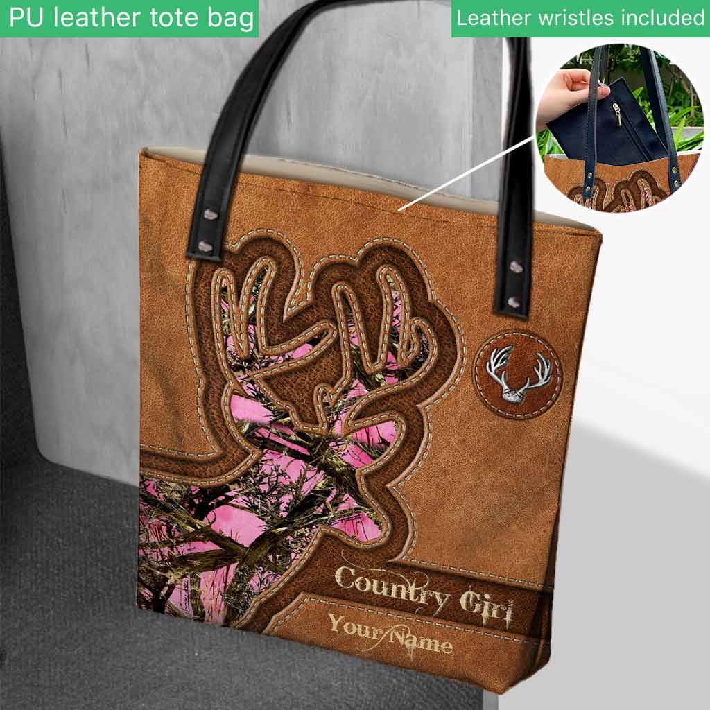 Country Girl - Personalized Hunting Tote Bag