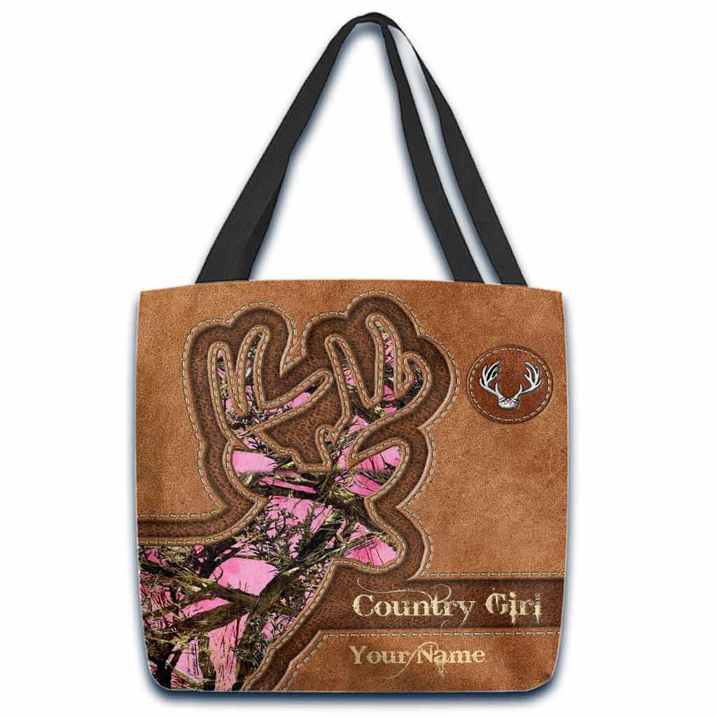 Country Girl - Personalized Hunting Tote Bag