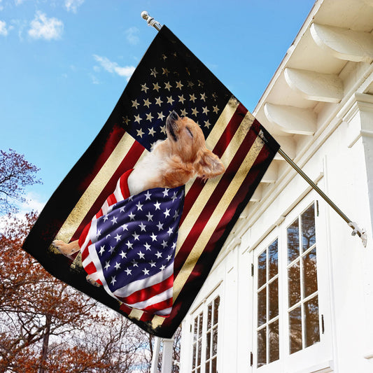 Chihuahua American Patriot Flag