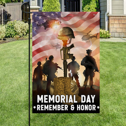 Memorial Day Flag Remember And Honor Veterans American Flag TPT1669F