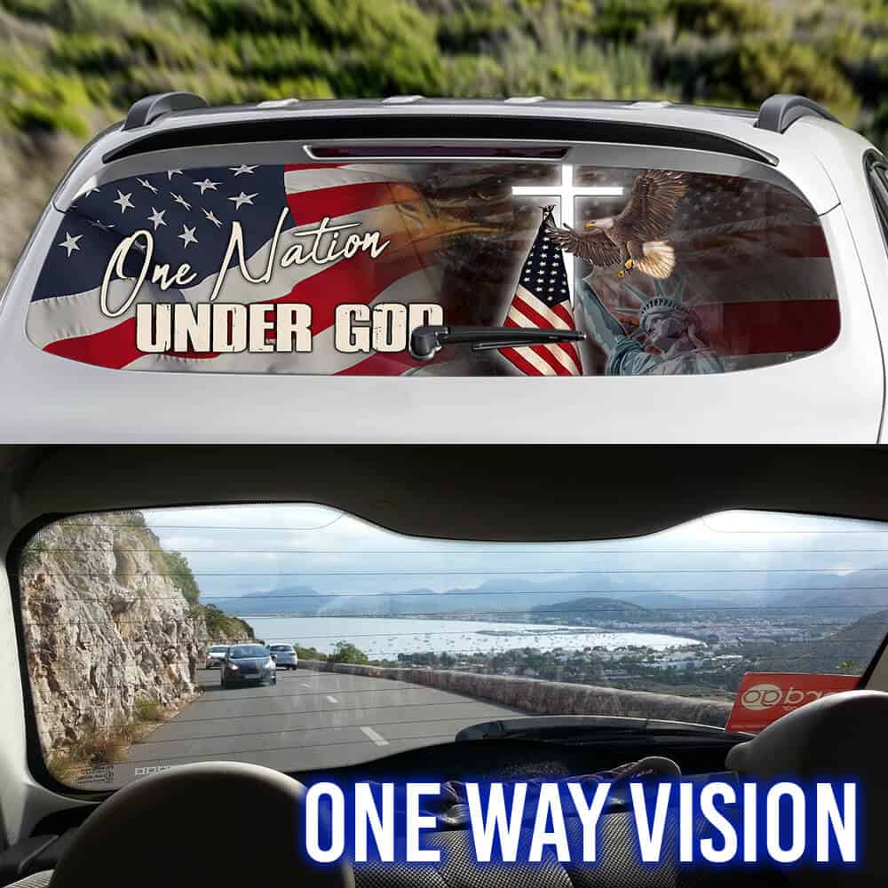 One Nation Under God Rear Window Decal PN262CD
