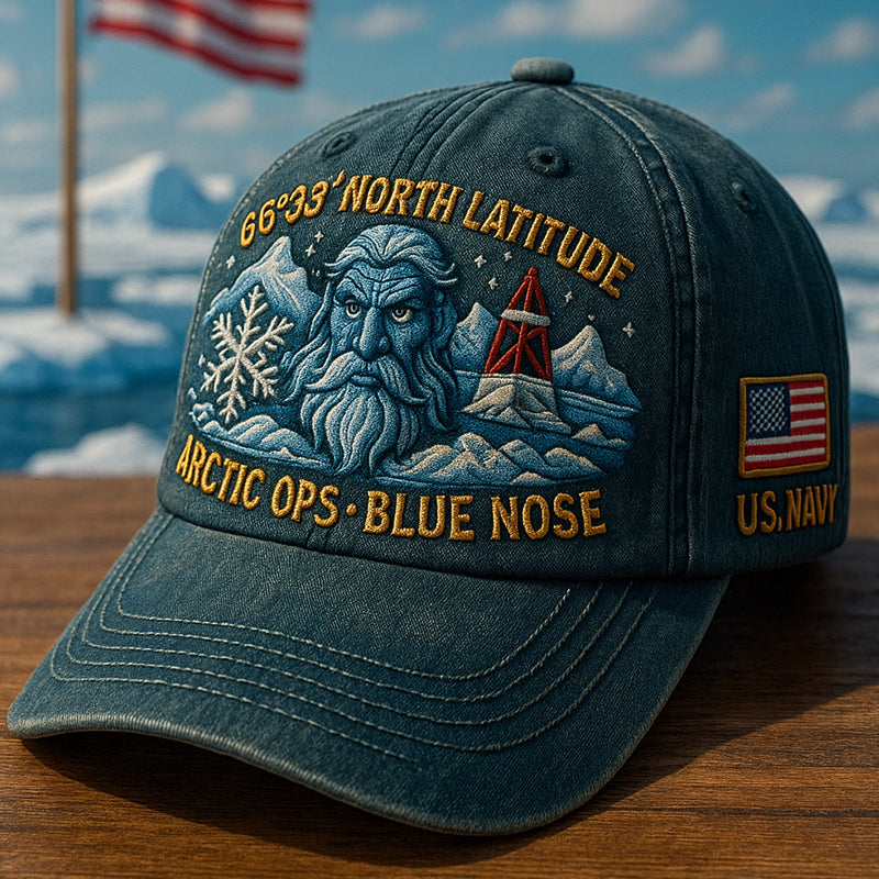 U.S. Navy Arctic Ops Blue Nose Art Print Hat