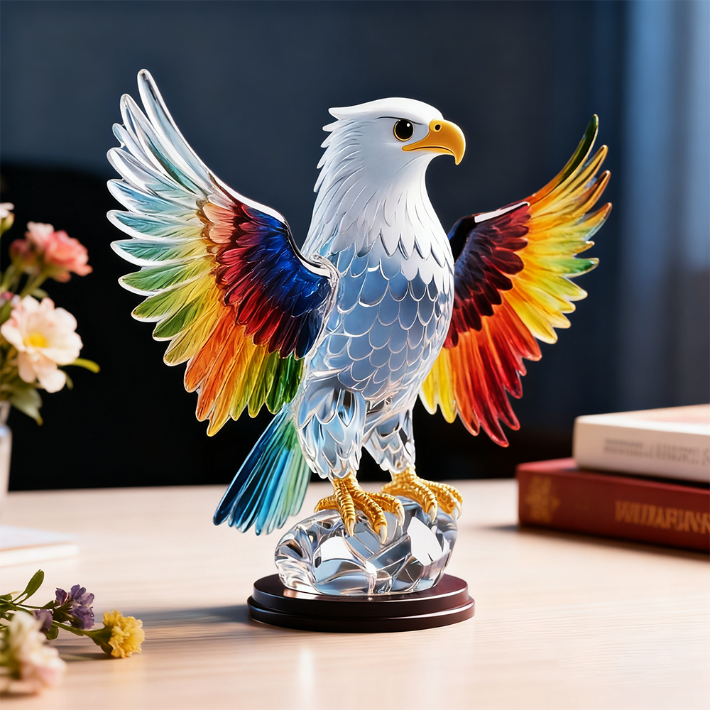 🇺🇸 Stained Glass Eagle Sculpture — The Spirit of Freedom