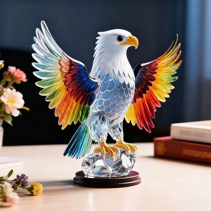 🇺🇸 Stained Glass Eagle Sculpture — The Spirit of Freedom
